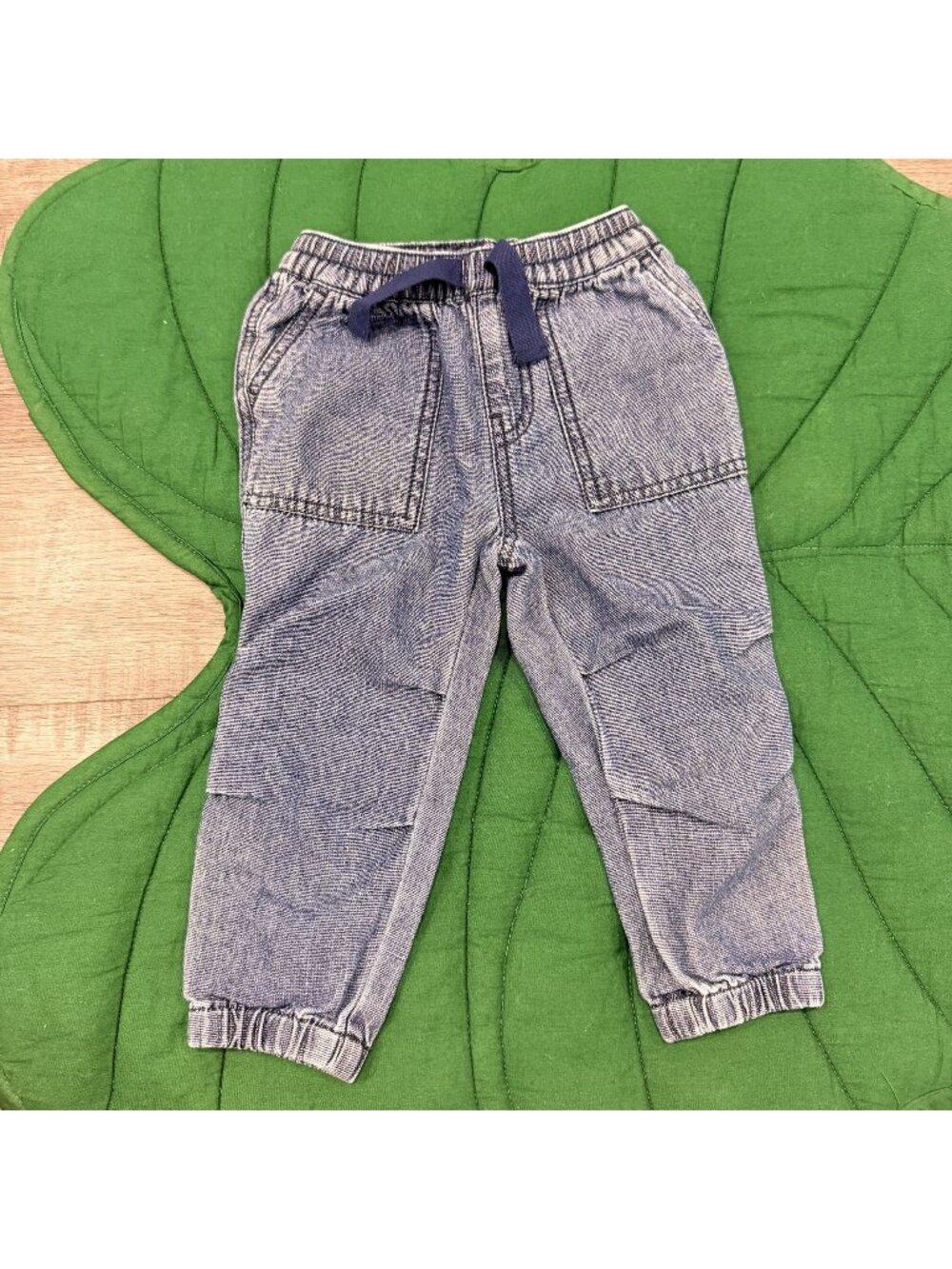 Tea Collection 6-12M Chambray Denim Jogger Pants